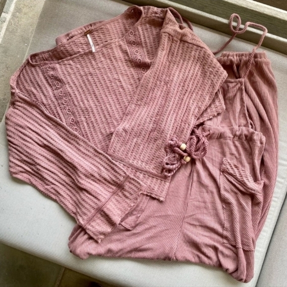 Free People Dylan Knit Set in Mauve Pink - Picture 4 of 9